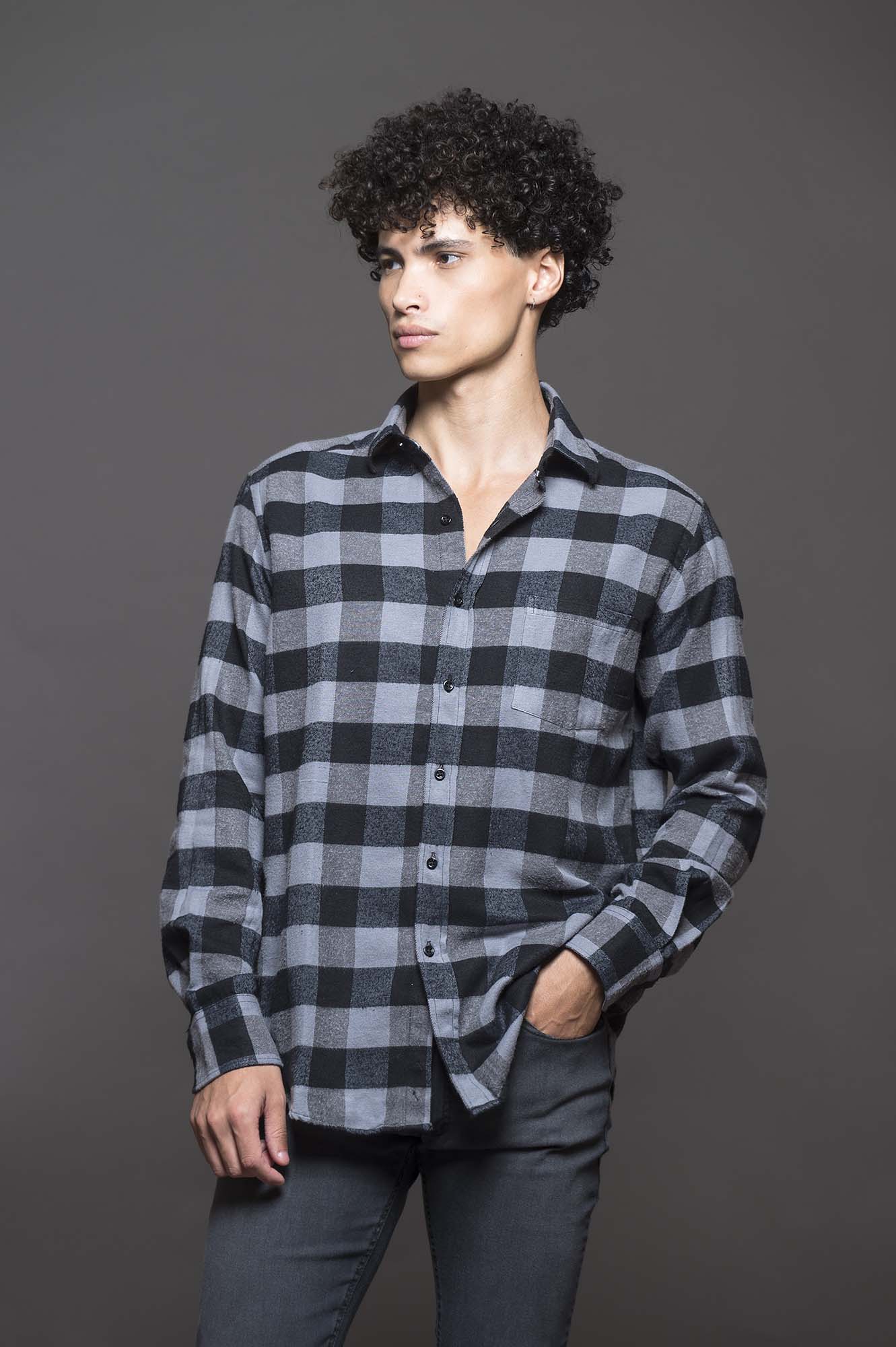 6602VIYMLGR - CAMISA JACK LEÑSP GRIS